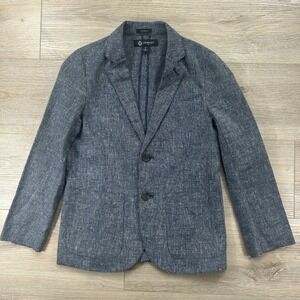 J .Crew Thompson Boys 8 Blue Linen Blend Blazer Crewcuts Linen Cotton Wedding